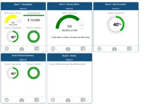 Change Goal Tile Default Options