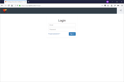 01 Log into KPI Fire.