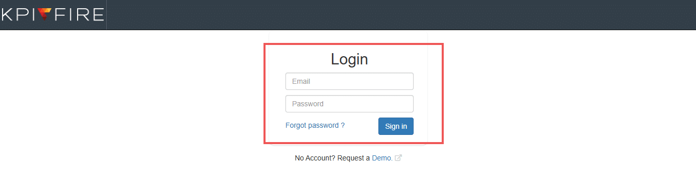 Log In Log into KPI Fire.