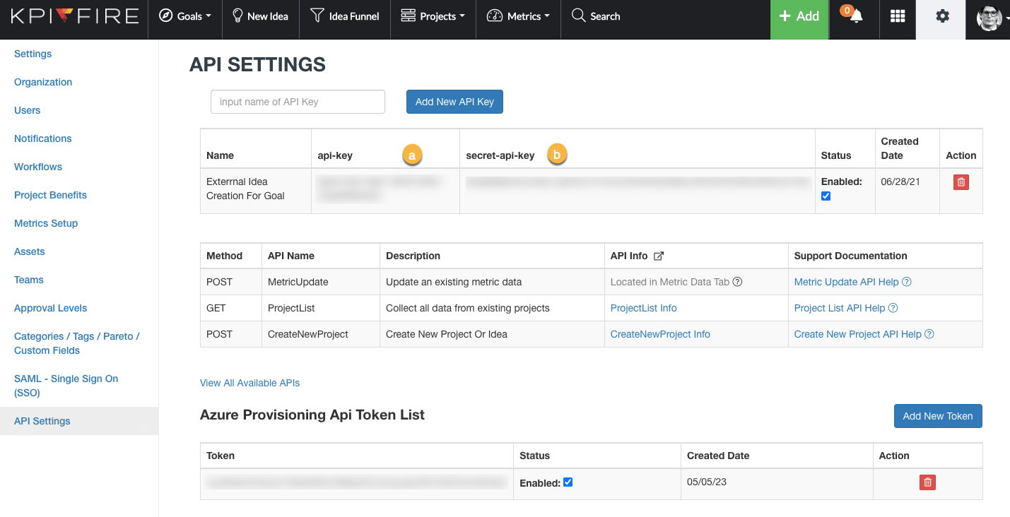 Project List API