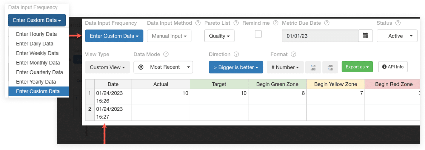 Metrics-New-Custom-Date-Frequency Metrics New Custom Date Frequency