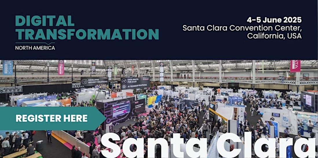 Crowd attending Digital Transformation North America 2025 at Santa Clara Convention Center, California.