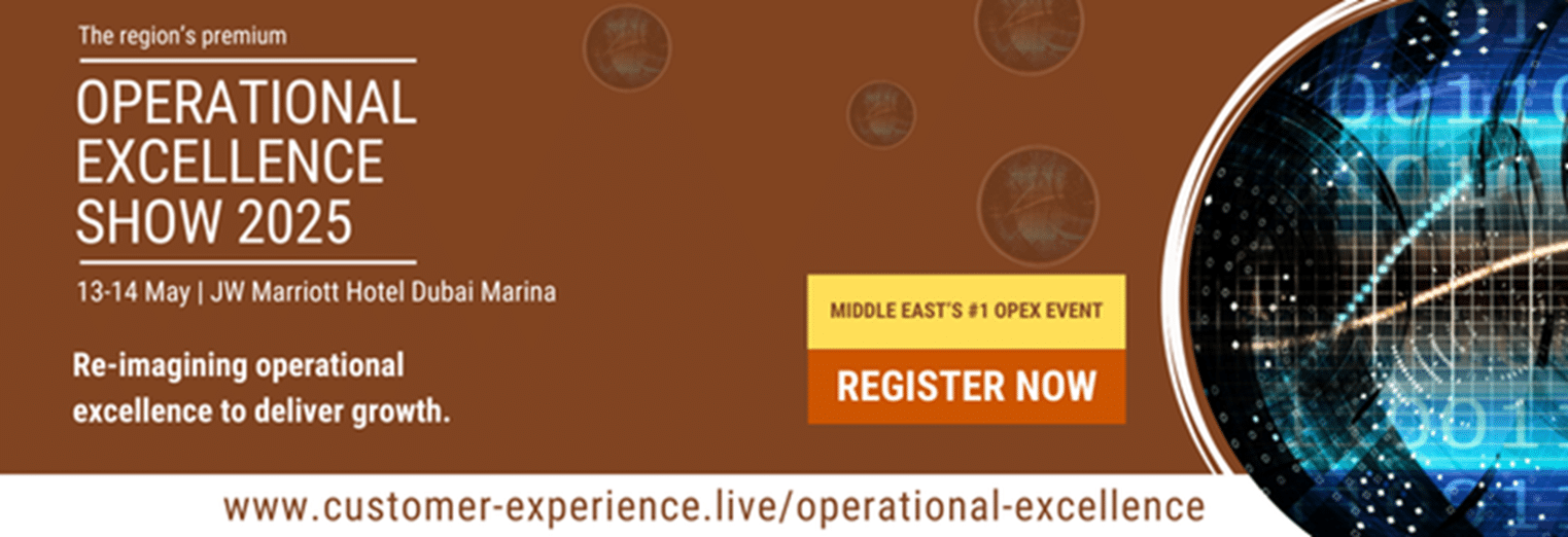Promotional banner for Operational Excellence Show 2025 at JW Marriott Dubai Marina on May 13–14.