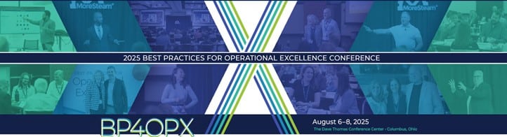 2025 Best Practices for Operational Excellence Conference (BP4OPX) event banner, scheduled for August 6–8, 2025, at The Dave Thomas Conference Center in Columbus, Ohio.