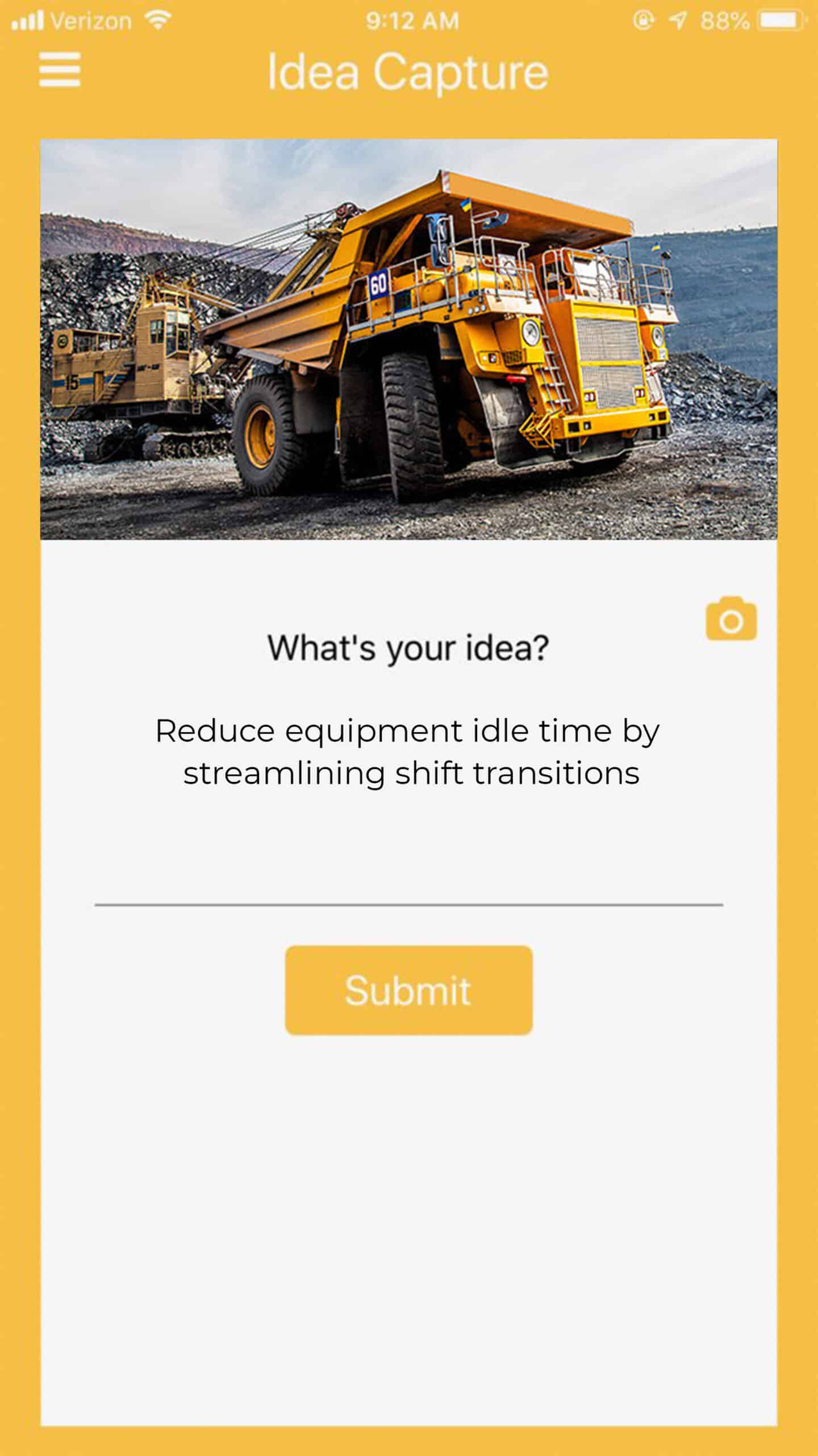 Capture Ideas for Improvement