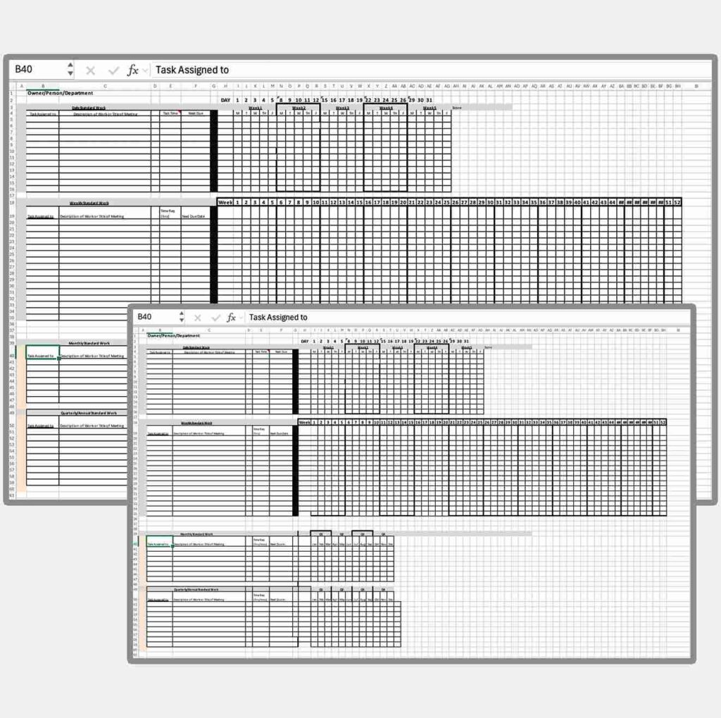 Leader Standard Work Template