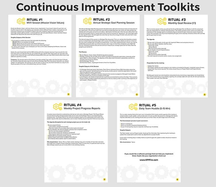 Continuous Improvement Toolkits Continuous Improvement Toolkits